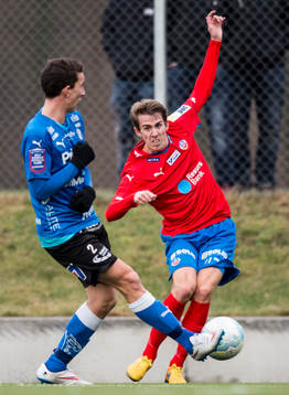 Helsingborgs Adam Eriksson och Halmstads Adnan Kojic