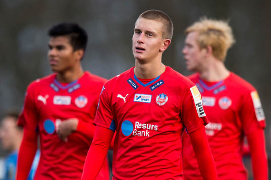 Helsingborgs Jonathan Larsson, Felix Bindelöv och