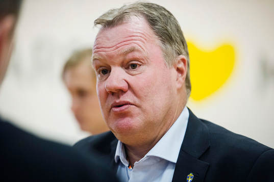 Svenska fotbollsförbundets ordförande Karl-Erik Nilsson