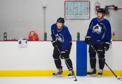 Carl Söderberg och Gabriel Landeskog