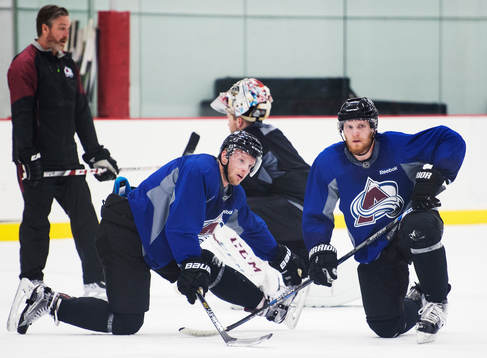Carl Söderberg och Gabriel Landeskog