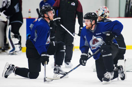 Carl Söderberg och Gabriel Landeskog