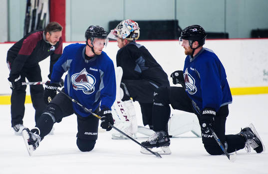 Carl Söderberg och Gabriel Landeskog