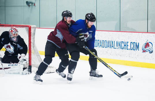 Chris Bigras och Gabriel Landeskog