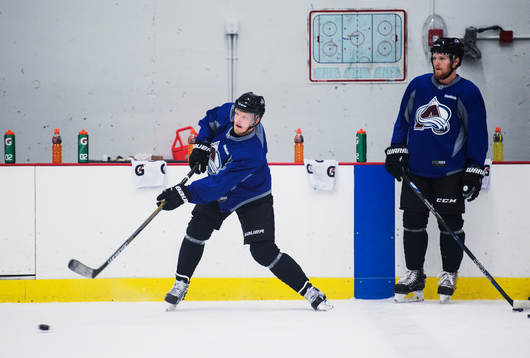 Carl Söderberg och Gabriel Landeskog