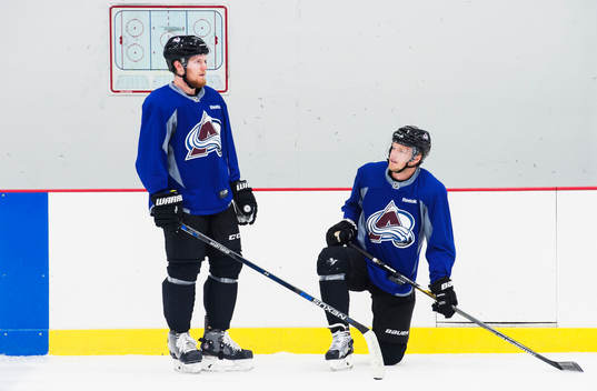Gabriel Landeskog och Carl Söderberg