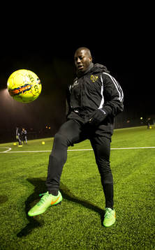 IFK Hässleholms nyförvärv Michael "Mike" Ayebaife