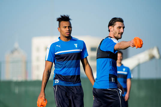 Malmö FFs Felipe Carvalho och Agon Mehmeti