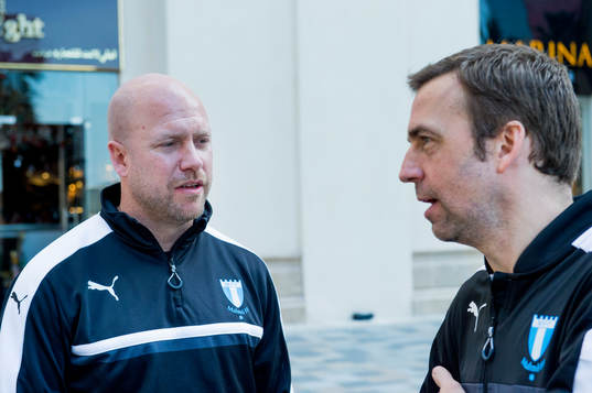 Malmö FFs assisterande tränare Olof Persson och tränaren