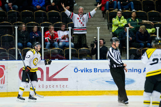 Brynäs Pathrik Westerholm jublar