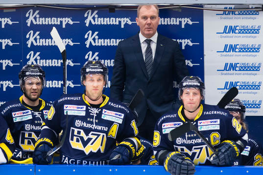 s Pär Arlbrandt, Martin Thörnberg, tränare Johan Lindbom