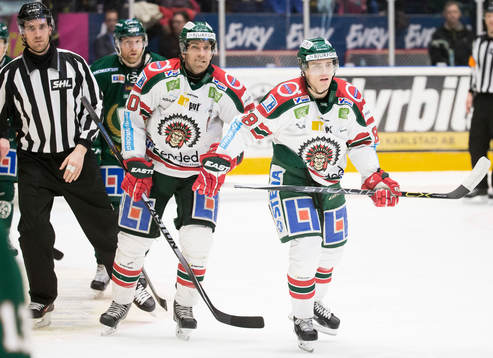Frölundas Joel Lundqvist och Andreas Johnson deppar