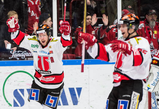 Örebros Anders Eriksson och Kalle Olsson jublar