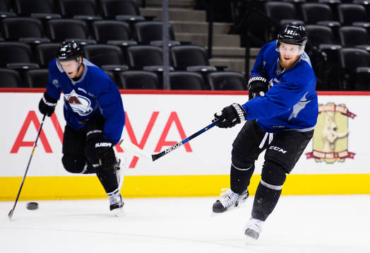 Carl Söderberg och Gabriel Landeskog