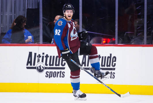 Colorados Gabriel Landeskog jublar