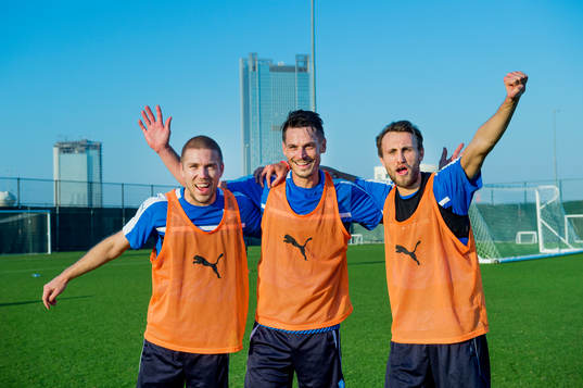Malmö FFs Anton Tinnerholm, Markus Rosenberg och Magnus
