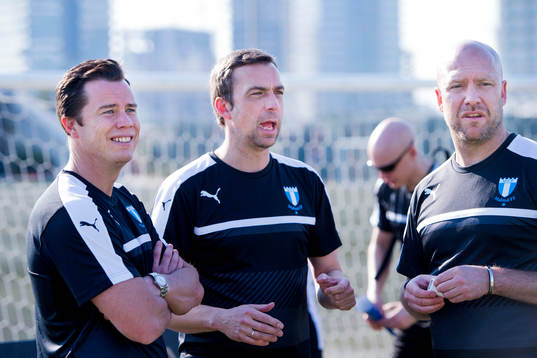 Malmö FFs sportchef Daniel Andersson, tränare Allan Kuhn