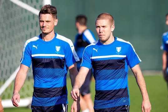 Malmö FFs Markus Rosenberg och Anton Tinnerholm