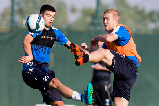Malmö FFs Vladimir Rodic och Anton Tinnerholm