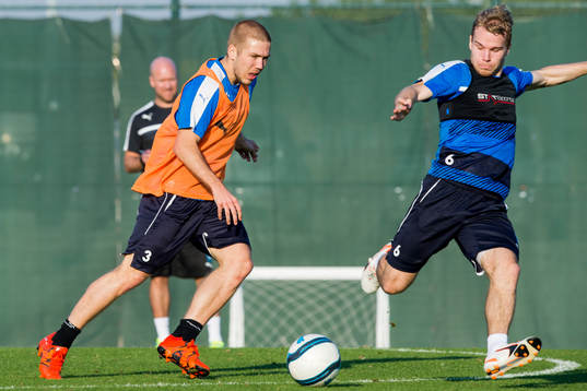 Malmö FFs Anton Tinnerholm och Oscar Lewicki