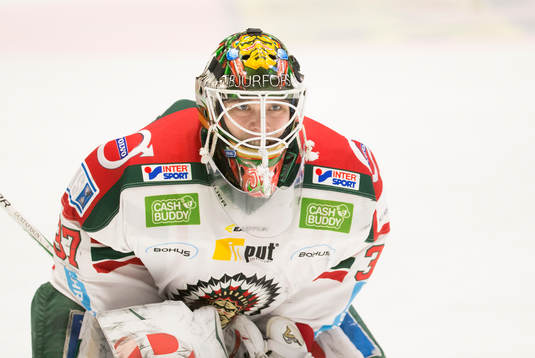 Frölundas målvakt Johan Gustafsson