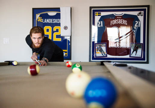 Gabriel Landeskog, spelare i NHL-laget Colorado Avalanche,