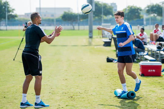 Malmö FFs naprapat Wilner Registre och Andreas Vindheim