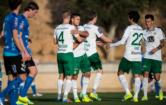 Hammarbys Erik Israelsson och Alexssander Medeiros de