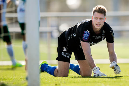 Halmstads målvakt Malkolm Nilsson