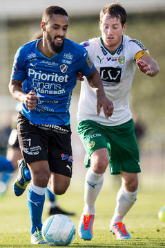 Halmstads Junes Barny och Hammarbys Johan Persson