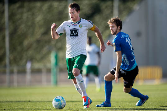 Hammarbys Johan Persson och Halmstads Alexander Henningsson