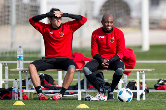 Östersunds Sebastian Lundbäck och Fouad Bachirou