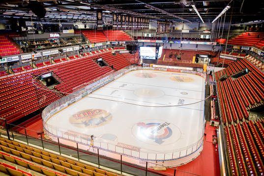 Gavlerinken Arena före ishockeymatchen i SHL mellan