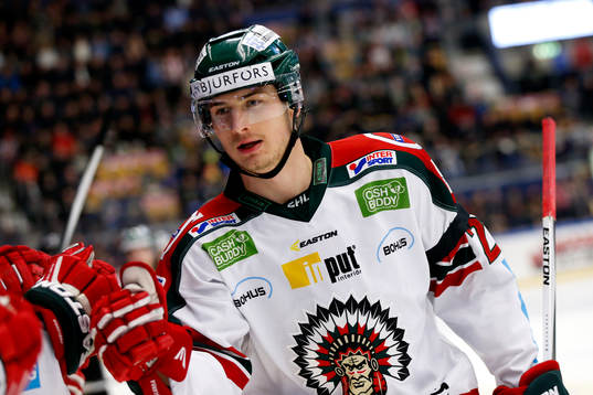 Frölundas Johan Sundström jublar
