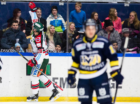Frölundas Johan Sundström jublar