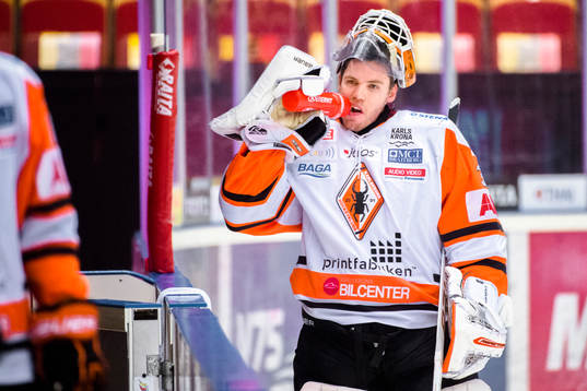 Karlskronas målvakt Linus Fernström