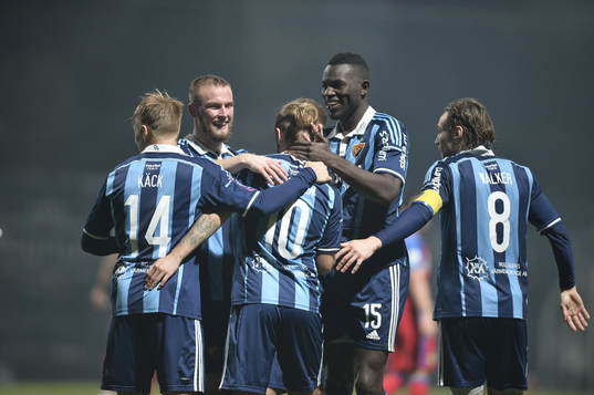 Djurgårdens Daniel Berntsen jublar