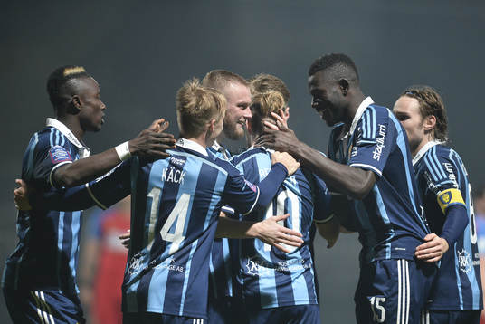 Djurgårdens lag jublar