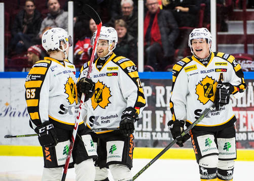 Skellefteås Sebastian Aho, Andrew Calof och Patrik
