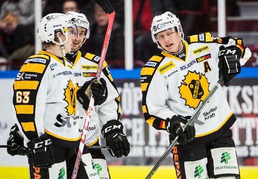 Skellefteås Sebastian Aho, Andrew Calof och Patrik
