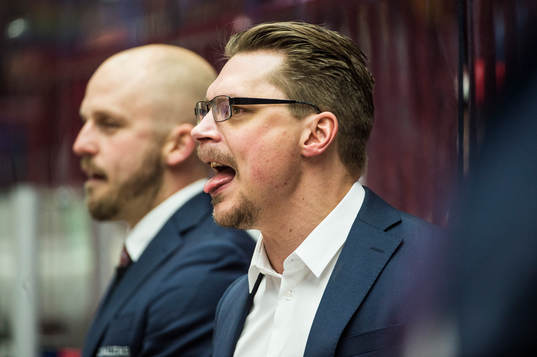Malmö Redhawks assisterande tränare Andreas Hadelöv och