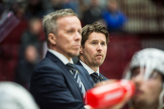 Skellefteås tränare Hans Wallson och Stefan Klockare