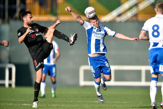 Midtjyllands Tim Sparv och IFK Göteborgs Gustav Engvall