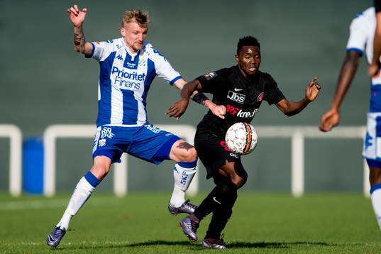Sebastian Eriksson och Midtjyllands Michael Anderson