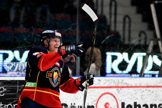 Djurgårdens Patrick Thoresen jublar