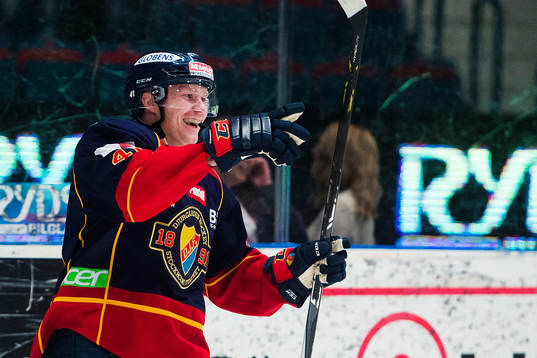 Djurgårdens Patrick Thoresen jublar