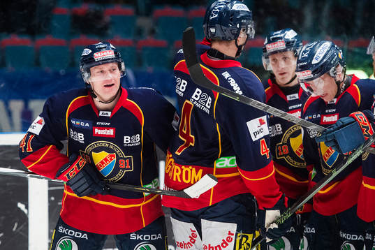 Djurgårdens Patrick Thoresen jublar