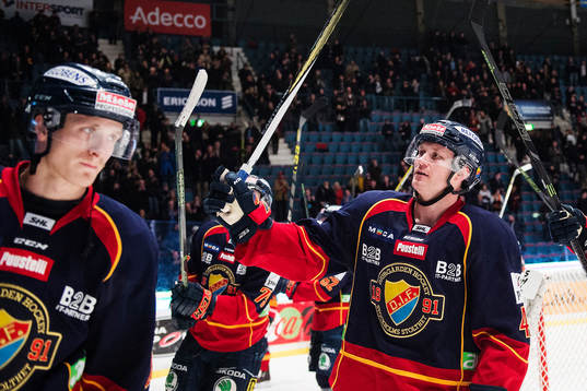 Djurgårdens Patrick Thoresen jublar