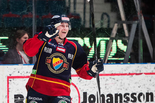 Djurgårdens Patrick Thoresen jublar