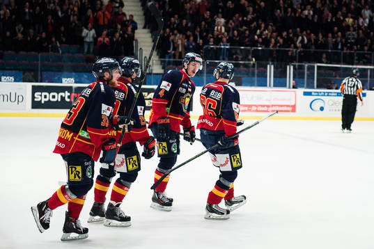 Djurgårdens spelare jublar